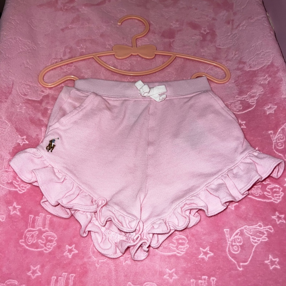 Polo Ruffled Mesh Short